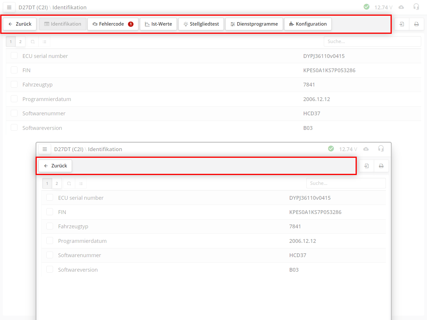 Registerkarten-Schaltflächen werden bei kleiner Bildschirmauflösung ausgeblendet
